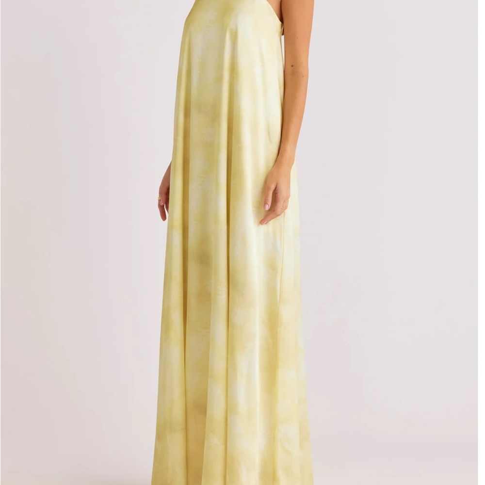 Yellow Maxi Dress with Thin Straps - Elegant Summer Slip Dress